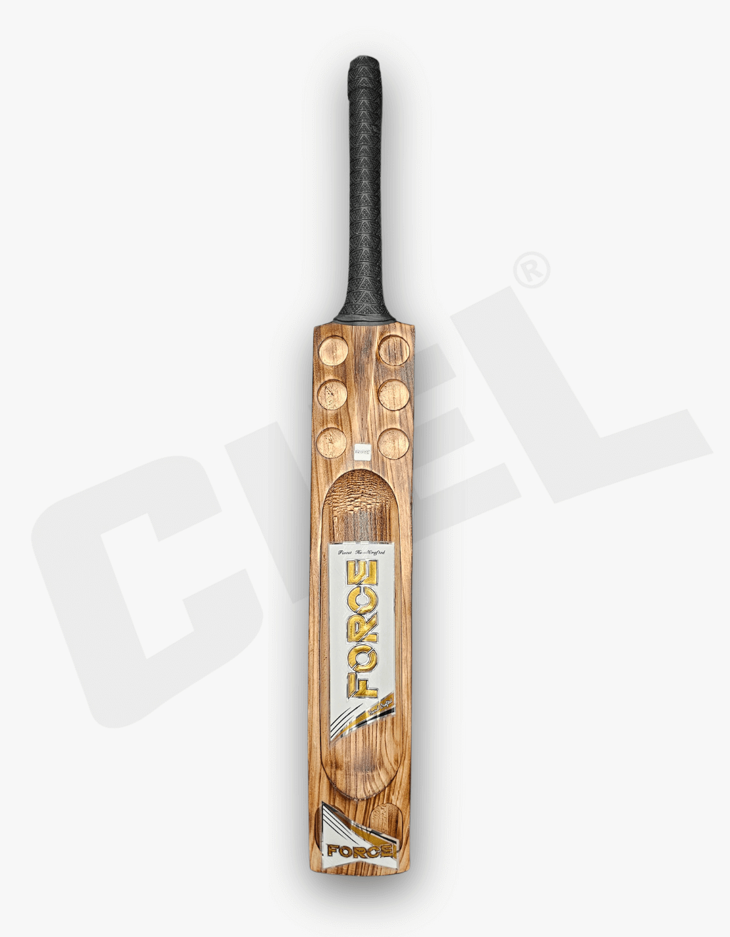 Gladiator Burn Player Grade English Willow Bat – Back view showcasing the high-quality grain structure and powerful profile, crafted for maximum performance in leather ball cricket.