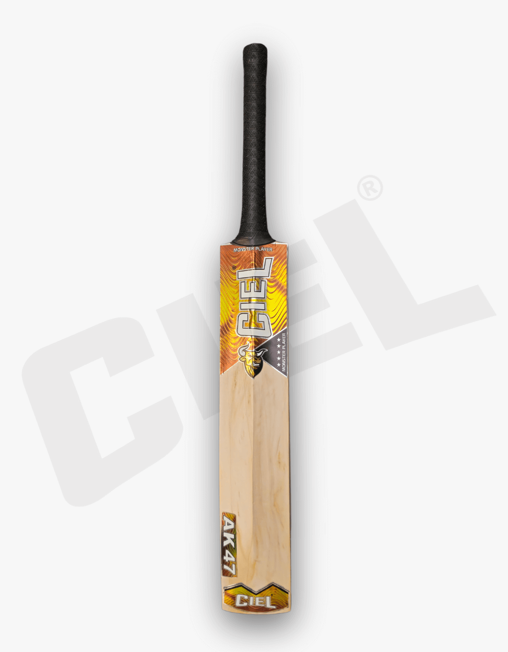 Legend Edition Leather Bat – Back view highlighting its clean grain structure, detailed finishing, and professional-grade craftsmanship for leather ball cricket.