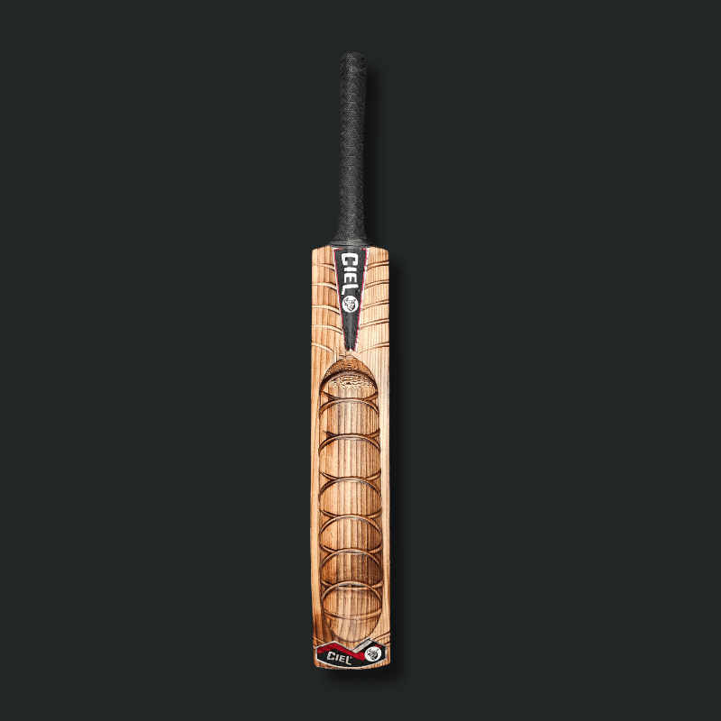 Monster Edition Grade 1+ Kashmir Willow Tennis Bat – Menu thumbnail image highlighting robust design, thick edges, and powerful performance for hard tennis ball cricket.