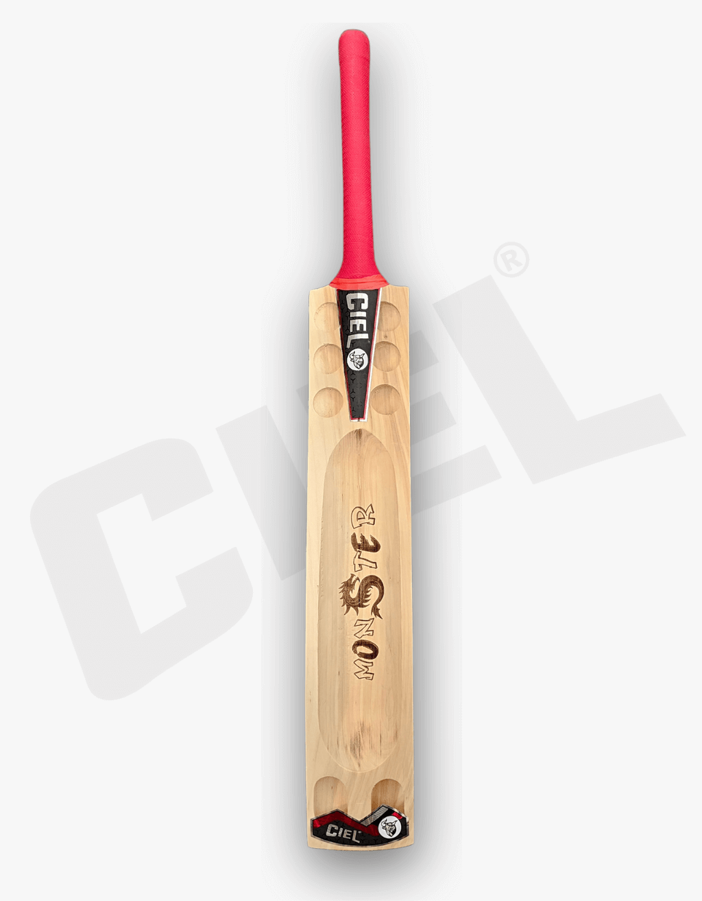 Top-grade Kashmir willow used in Monster Edition cricket bat for hard tennis ball power hitting.