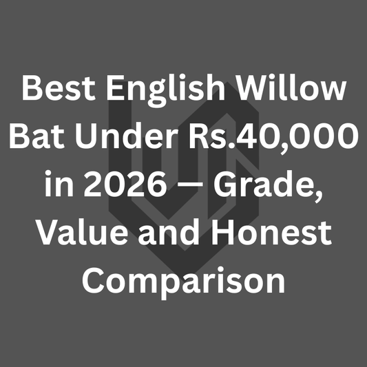 Best English willow bat under Rs.40000 India 2026 — Dominator Grade 1+ all views. Ciel Sports factory-direct Meerut Rs.36,999.