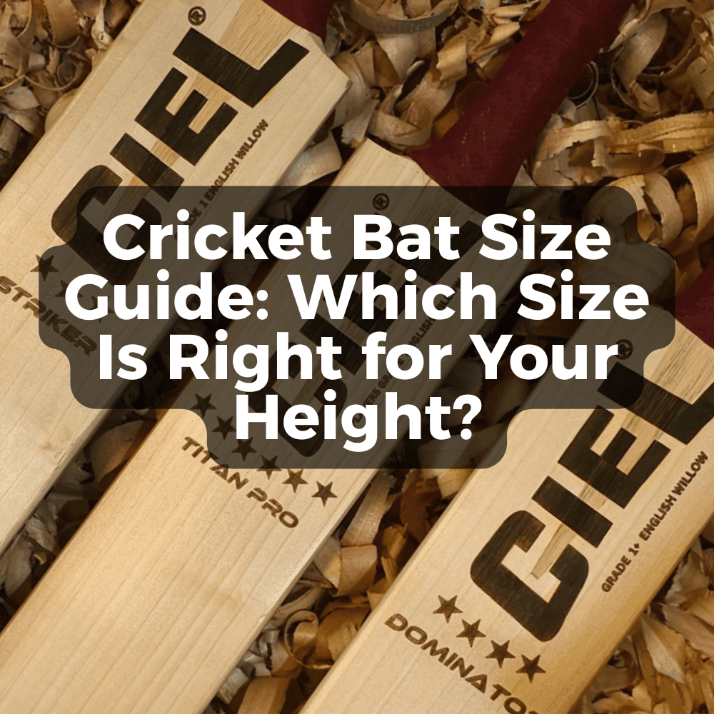 Cricket Bat Size Guide: Which Size Is Right for Your Height? – Ciel Sports