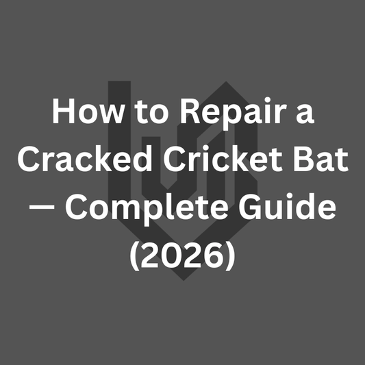 How to repair a cracked cricket bat — edge toe and splice crack guide — Ciel Sports Meerut