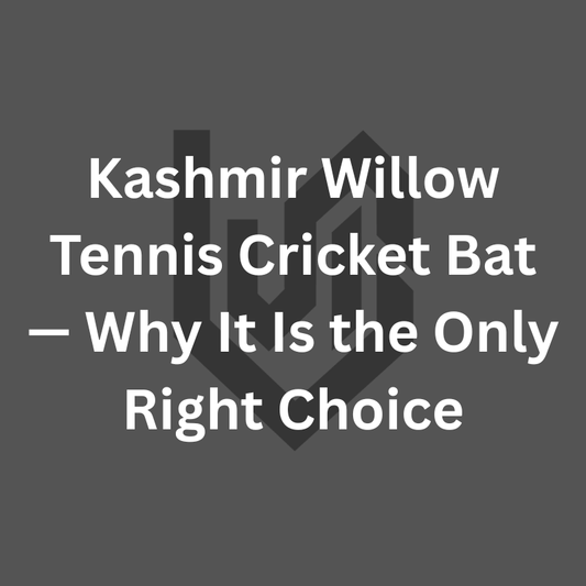 Kashmir Willow Tennis Cricket Bat — Why It Is the Only Right Choice