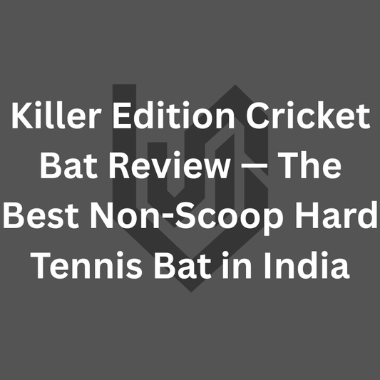 Killer Edition non-scoop hard tennis cricket bat three profiles side front back — India's best traditional tennis cricket bat review by Cielsports Meerut