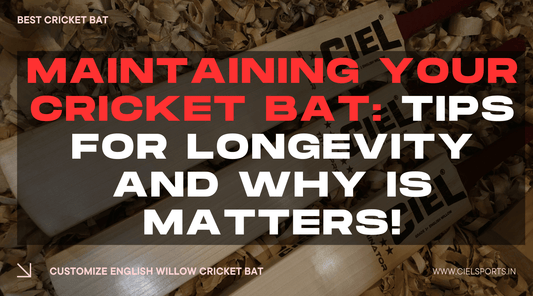MAINTAINING YOUR CRICKET BAT: TIPS FOR LONGEVITY AND WHY IT MATTERS!