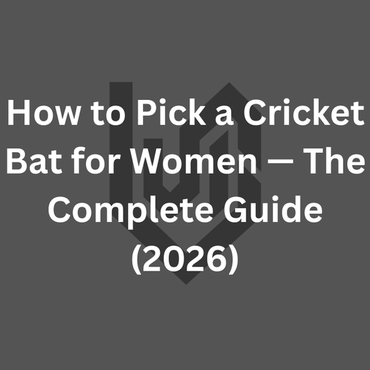 Women's cricket bat: recommended weight 1,050–1,150g, Short Handle or WSH, oval handle, profile guide. Why most "women's bats" are men's bats with different stickers. Factory direct Meerut.