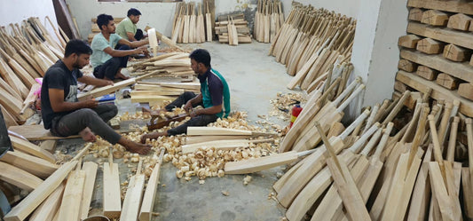 How Kashmir willow hard tennis cricket bat is made — 10-step manufacturing process at Cielsports factory Meerut