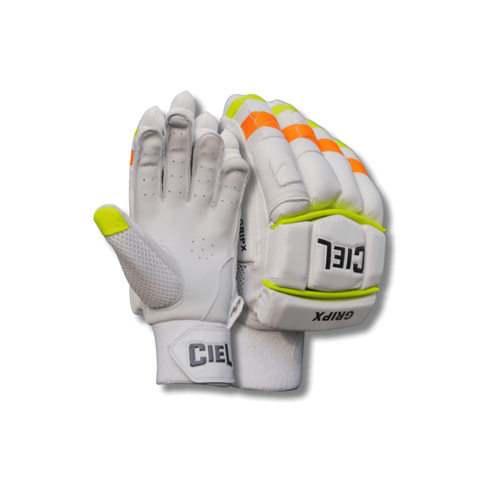 Ciel Sports Professional Cricket Batting Gloves - Pair of Elite Player Edition Gloves with Premium Leather Grip