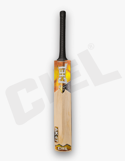 Legend Edition Leather Bat – Back view highlighting its clean grain structure, detailed finishing, and professional-grade craftsmanship for leather ball cricket.