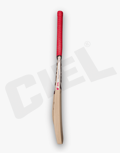 Limited Edition Leather Bat – Side view displaying thick edges, balanced spine, and professional craftsmanship ideal for leather ball cricket