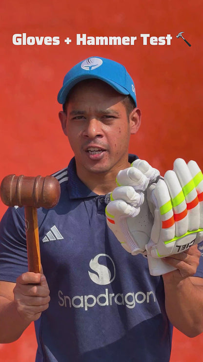 GRIPX SAUSAGE CRICKET BATTING GLOVES - TRICOLOR EDITION